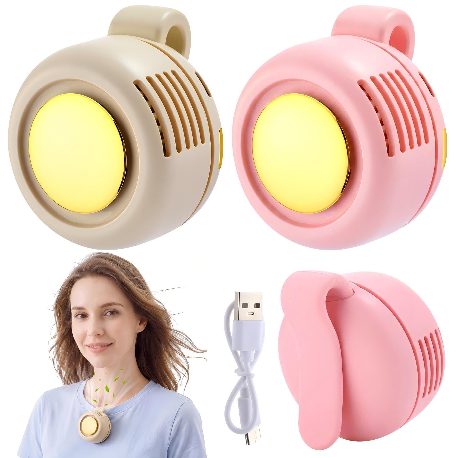 Amazon.com: ZeahVeyora 2 Pack Portable Silent Mini Bladeless Clip