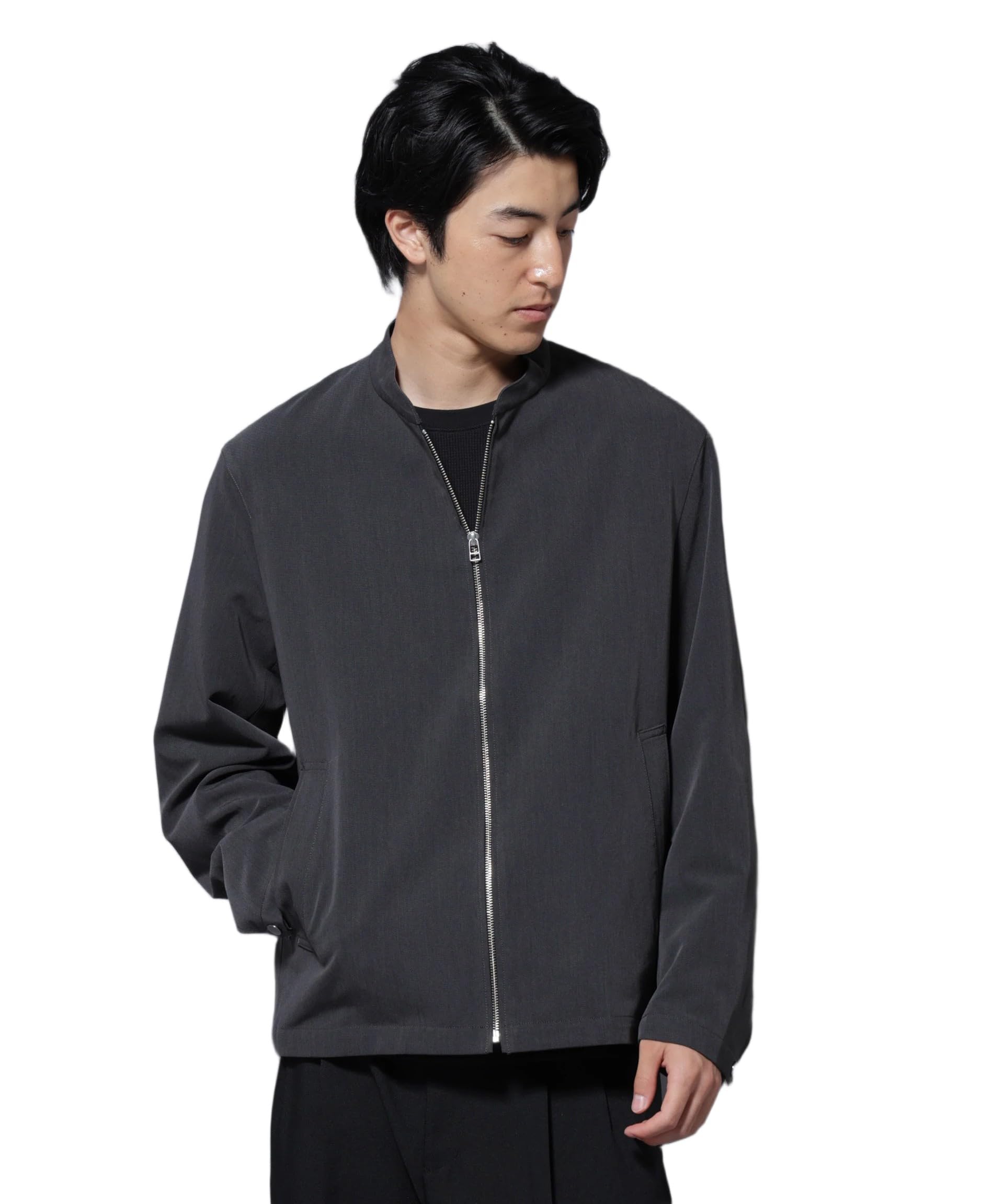 Amazon.co.jp: [ナノ・ユニバース] TR シングル ライダース ブルゾン