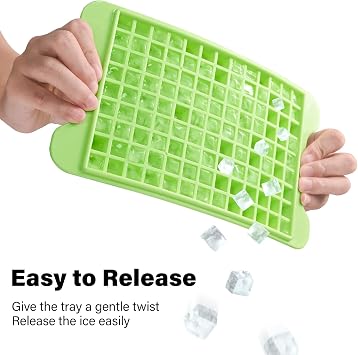 Mini Ice Cube Tray for Freezer: FDDBI Small Ice Trays for Freezer with Bin - 1174PCS Easy Release Nugget Ice Tray - Crushed Ice Tray with Container
