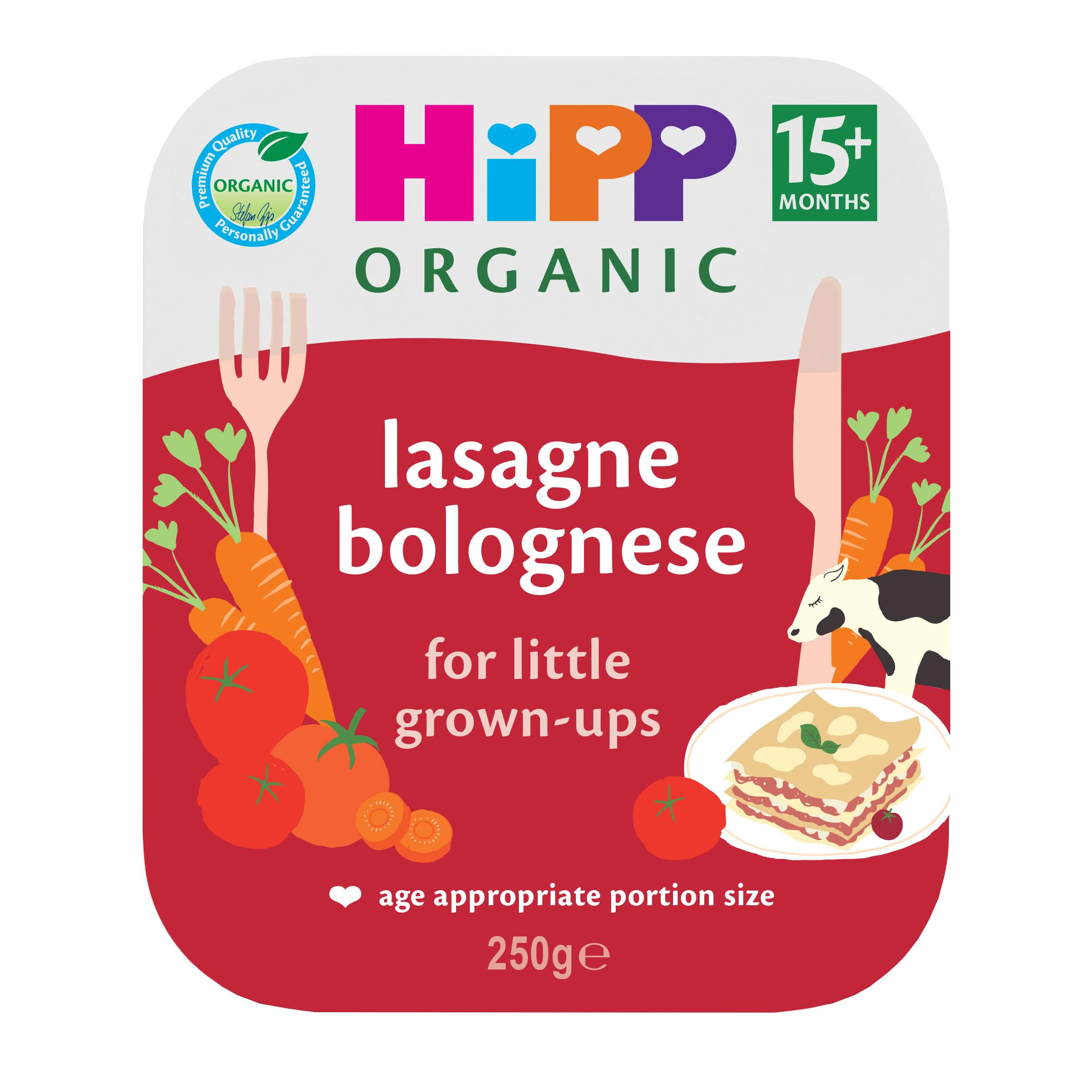 Organic Lasagne Bolognese Toddler Tray Meal 15+ Months 250g (Pack of 6)