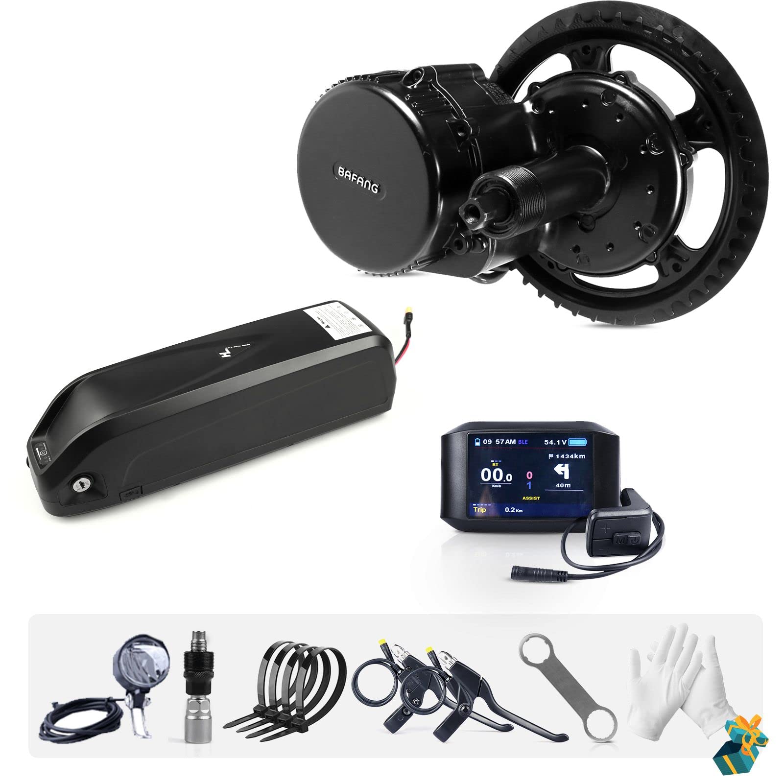 Mountain Bike 750w Mid Drive Kit BAFANG 36V 250W M315 BBS01B E