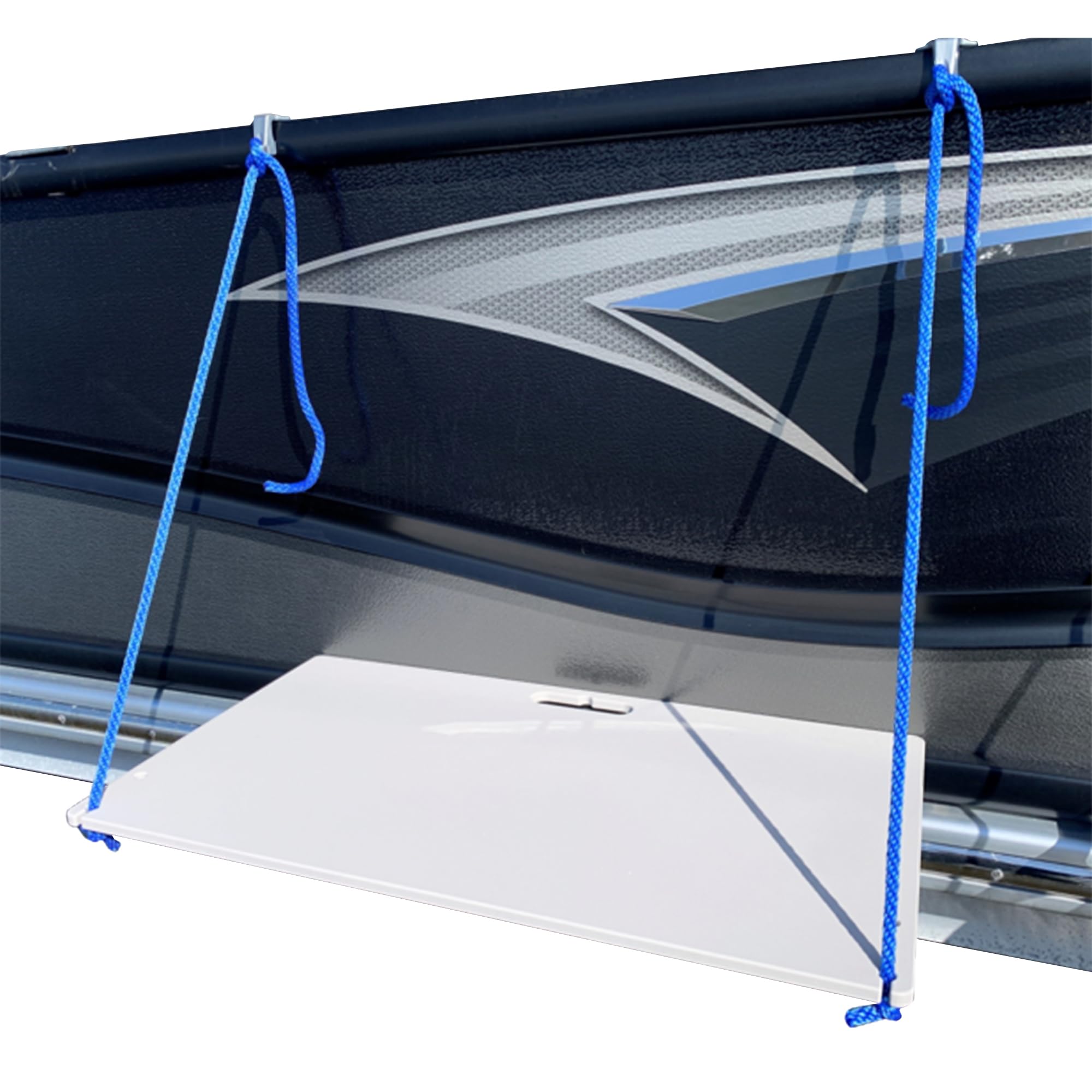 Deep Blue Outdoors Sandbar Pontoon Table (Silver, White)