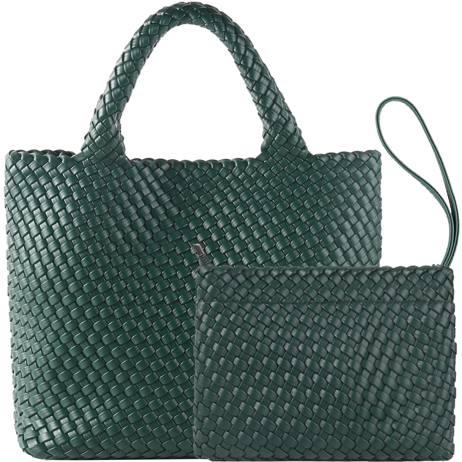 JINMANXUE Fashion Woven Bag Shopper Bag Travel Handbags and Purses Women Tote Bag Large Capacity Shoulder Bags