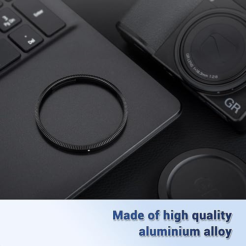 Miniatura 5 de JJC Tapa de anillo de decoración de lente de metal para Ricoh GR III GR III HDF GR3 GR3 HDF Accesorios Reemplazar Ricoh GN-1 Ring Cap - Rojo