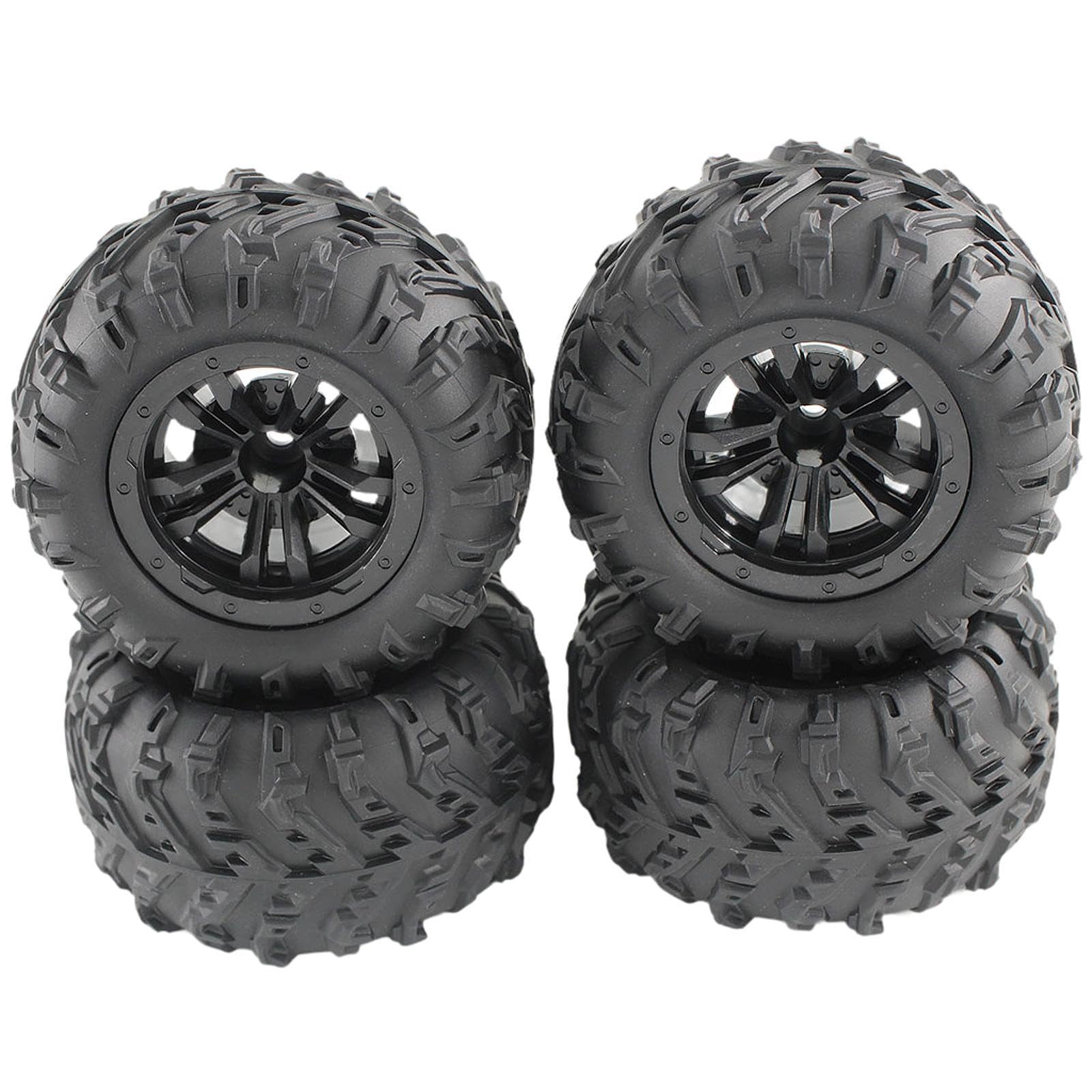 4x Mise à Niveau Des Pneus En Caoutchouc RC pour 1/12 1/14 1/16 124016