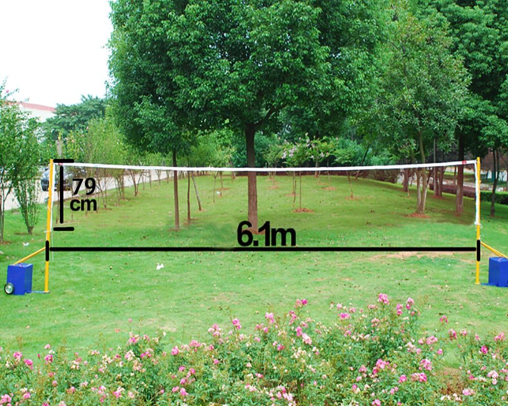 AHG Professional 20' Standard Training Badminton Net 6.1m X 0.79m Outdoor Sports
