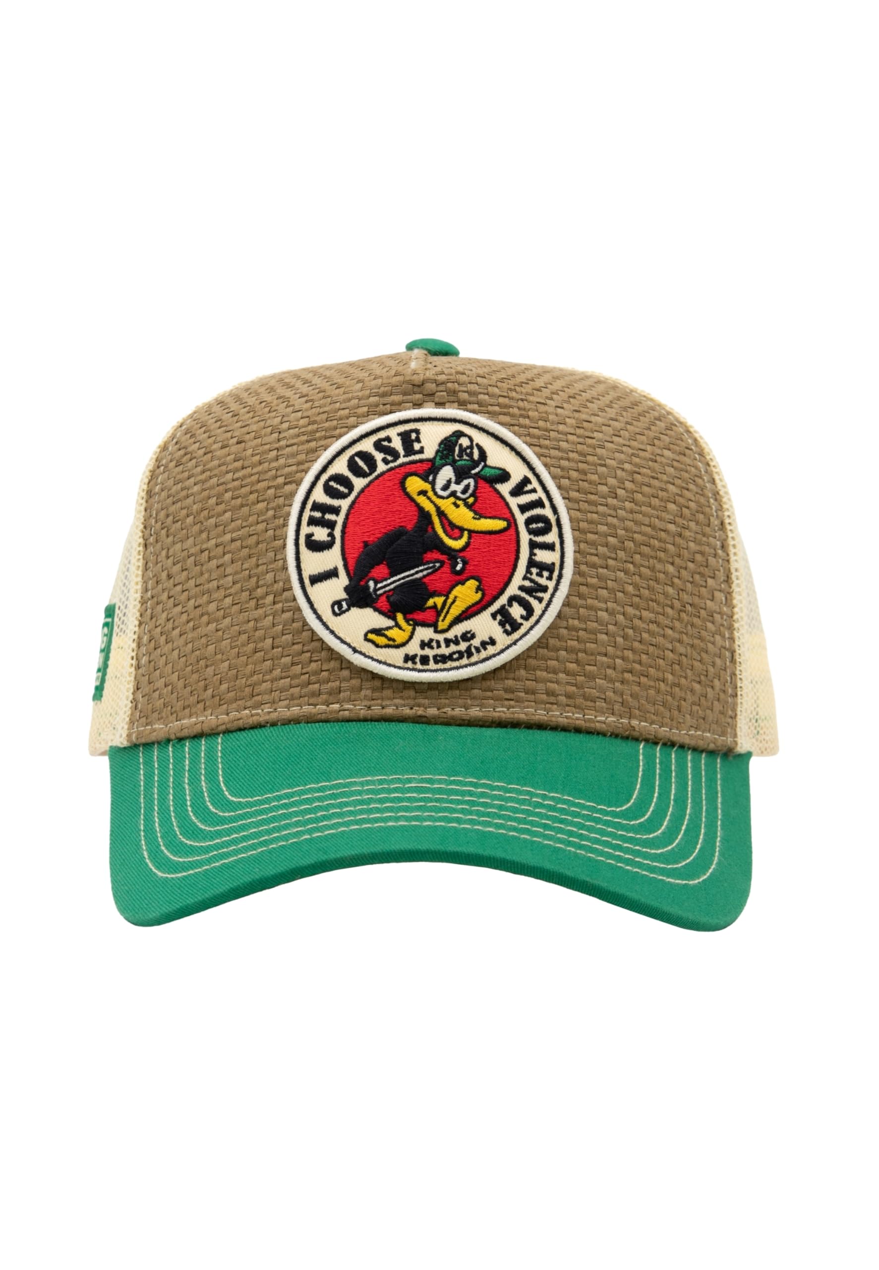 King Kerosin Męska czapka typu trucker Cap o wyglądzie słomki I Choose Violence