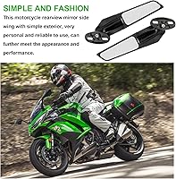 Vista 4 de Espejo retrovisor de motocicleta para Yamaha R1 R3 R6S para Honda CBR600RR CBR1000RR CBR300RR para Ninja 400 ZX6R ZX10R para Suzuki GSXR600 GSXR750