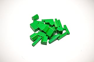 YorksGamePieces Green Wood Replacement Pieces for Settlers of Catan