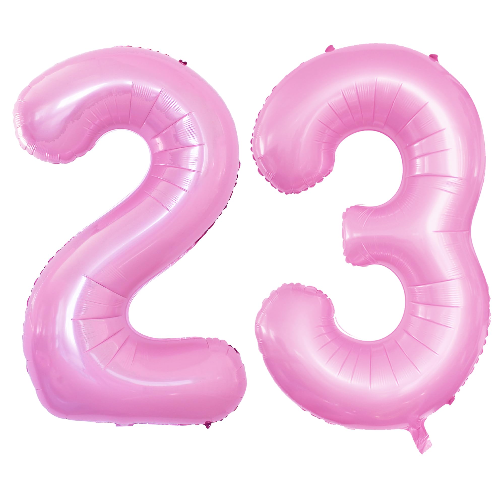 GOER Number 23 Balloons for 23rd Birthday Party Decorations,42 Inch Jumbo Foil Helium 32 Balloons for 32nd Birthday Party Decoration (Light Pink)
