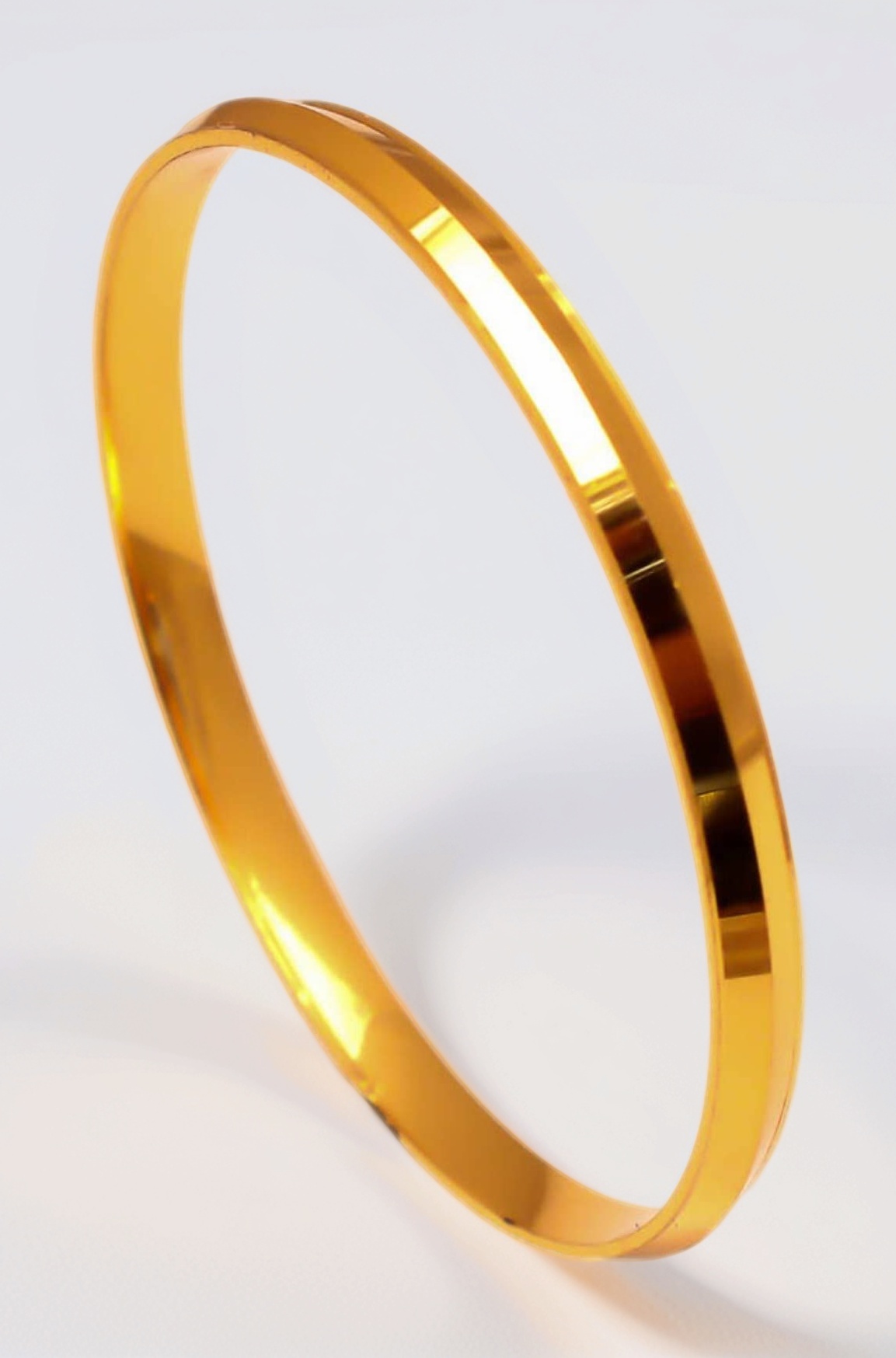 Jewar mandi Bracelet Men's 2.10 Inches One Two Gram Gold Plated Kada Jewelry 7451