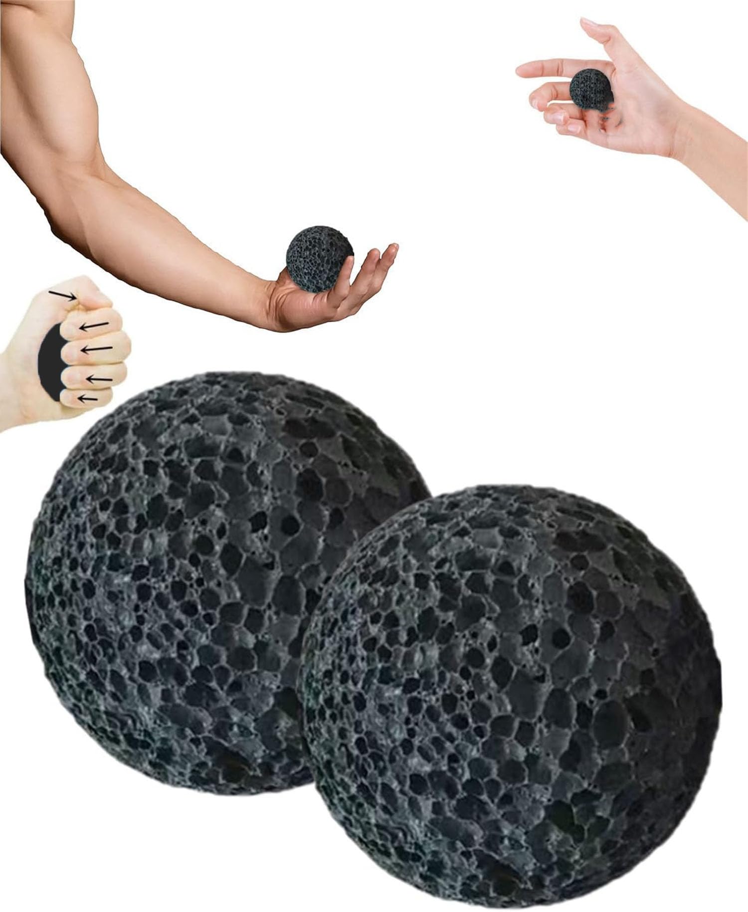 Callus Ball for Hand,Hand Grip Strengthener,Skin Conditioning Callus Building Grip Training Fidget,Anti-Sweat Grip Strengthener,Grip Trainer for Climbing (2 Pcs)