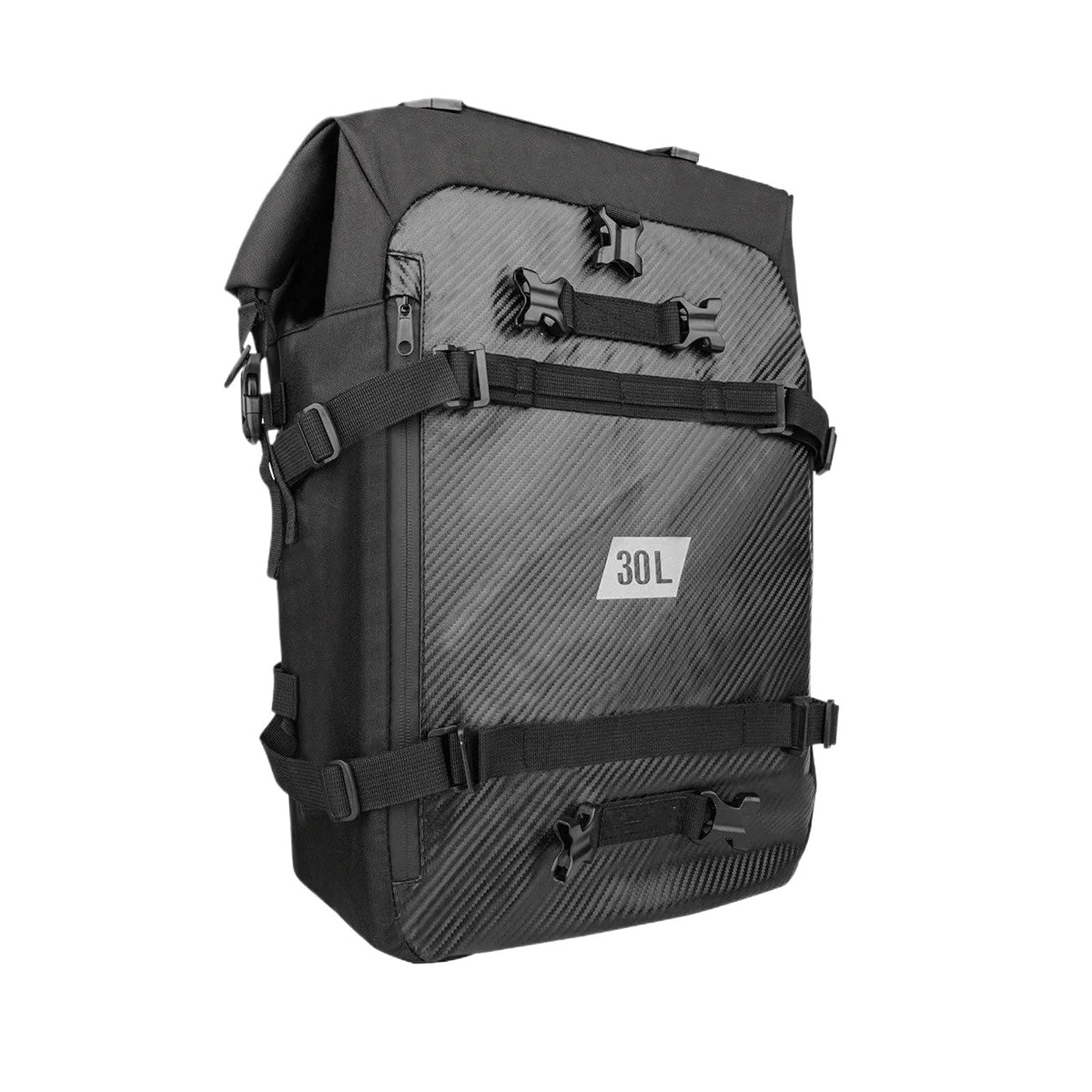 Top Case Motos Bolsa Superior para Motocicleta Mochila Impermeable para Ciclismo 10L 20L 30L Equipaje Lateral Multifuncional Sillín Bolsa De Moto(30L Carbon Fiber)
