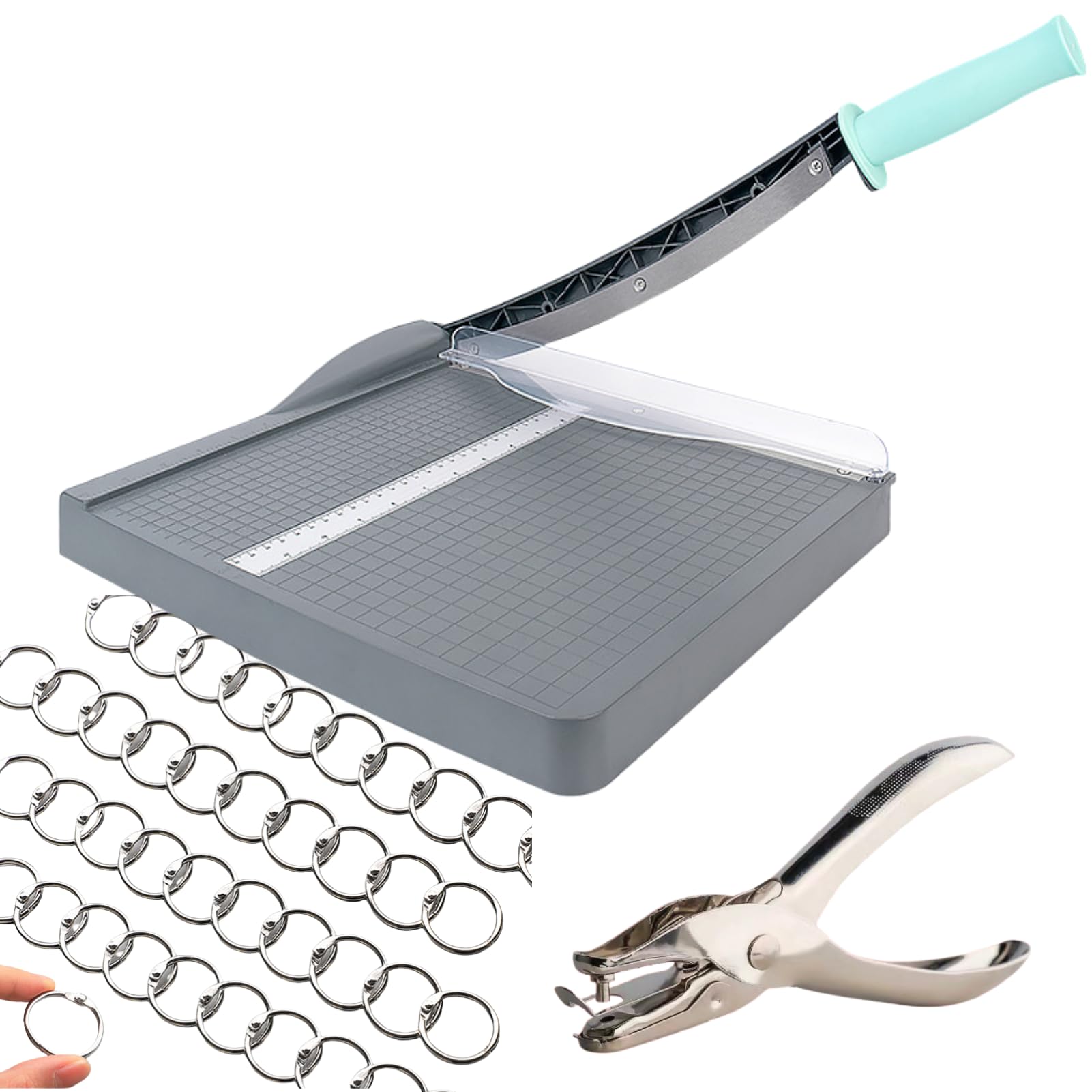 12 Inch Paper Cutter, 16 Sheet Capacity Guillotine Paper Cutter Paper Cutting Board, Guillotine Trimmer for Cutting of Cardstock, Photos, and Crafts