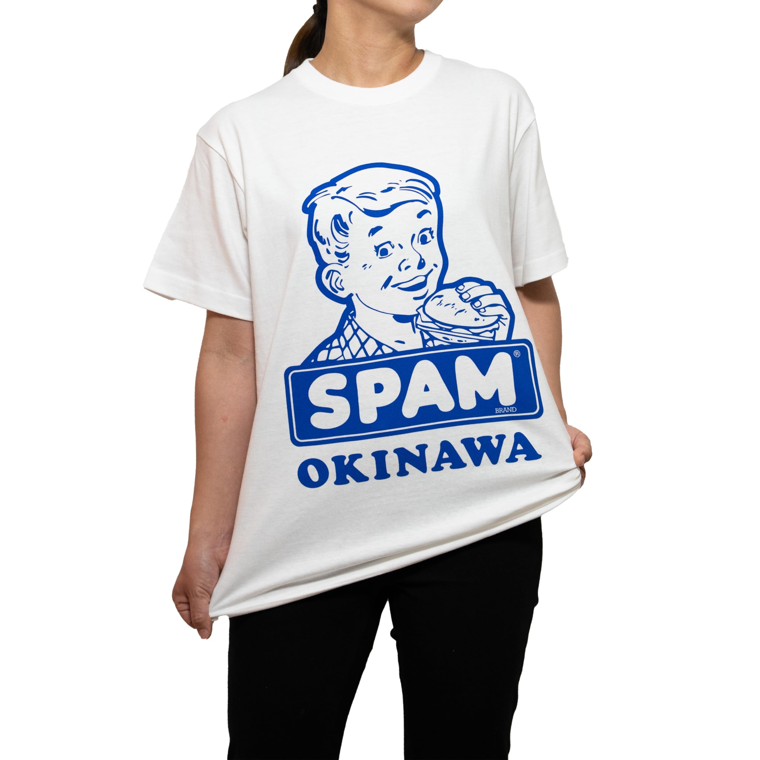 Amazon | [スパム] OKINAWA tシャツ ホワイト OLD オールド spamt ユニ