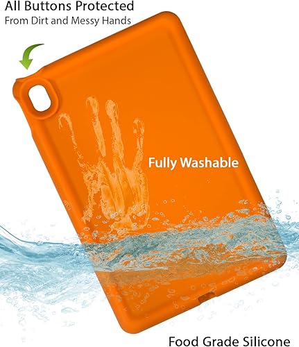 Miniatura 6 de BobjGear Bobj Rugged - Funda para tablet Lenovo Tab P11 (TB-J606F) y Tab P11 Plus (TB-J616F) 11.0 apto para niños (naranja extragante)