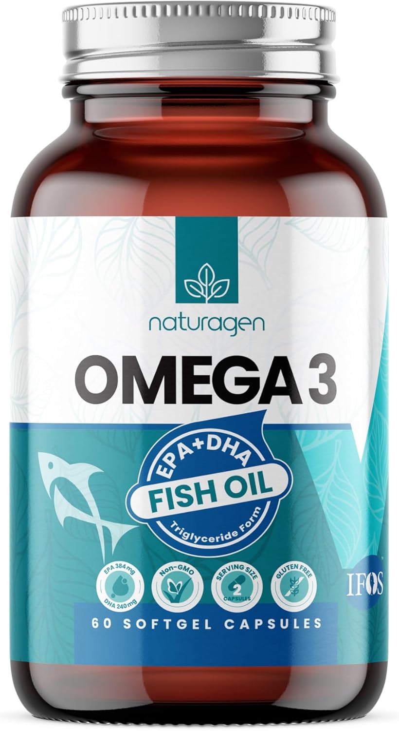 Naturagen 1200 mg Omega 3 Fish Oil Balık Yağı 60 Yumuşak Kapsül