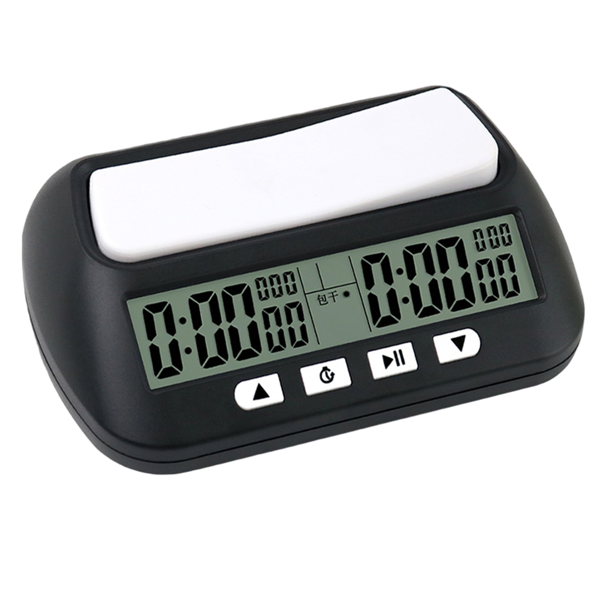 Temporizador de ajedrez, Reloj de ajedrez Digital Modo de sincronización múltiple Pantalla Dual para torneos Oficiales y Juegos Casuales, Negro