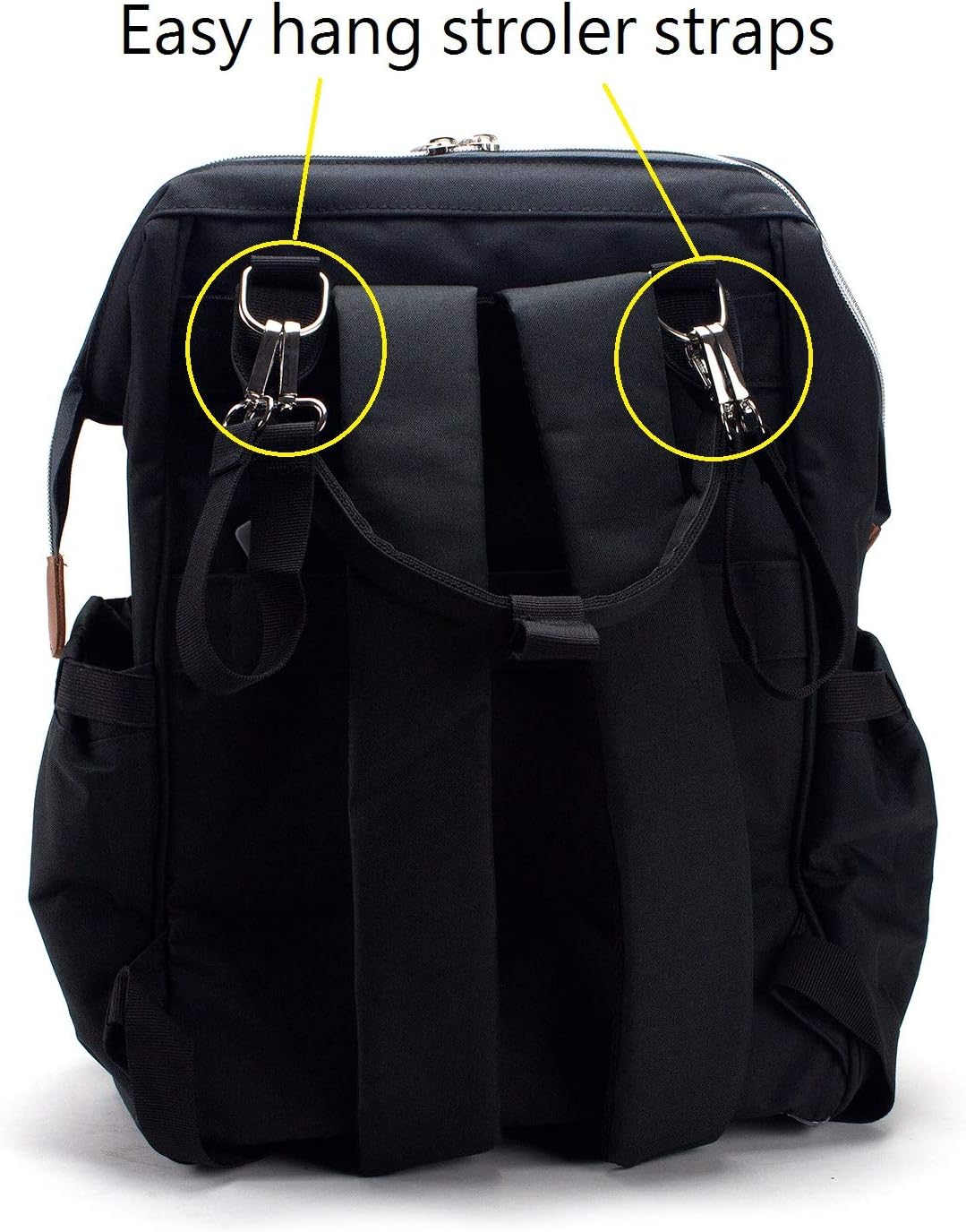 Jazamé Diaper Bag Backpack For Mom & Dad Multi-functional Nappy Waterproof Travel Wide Open Baby Bag