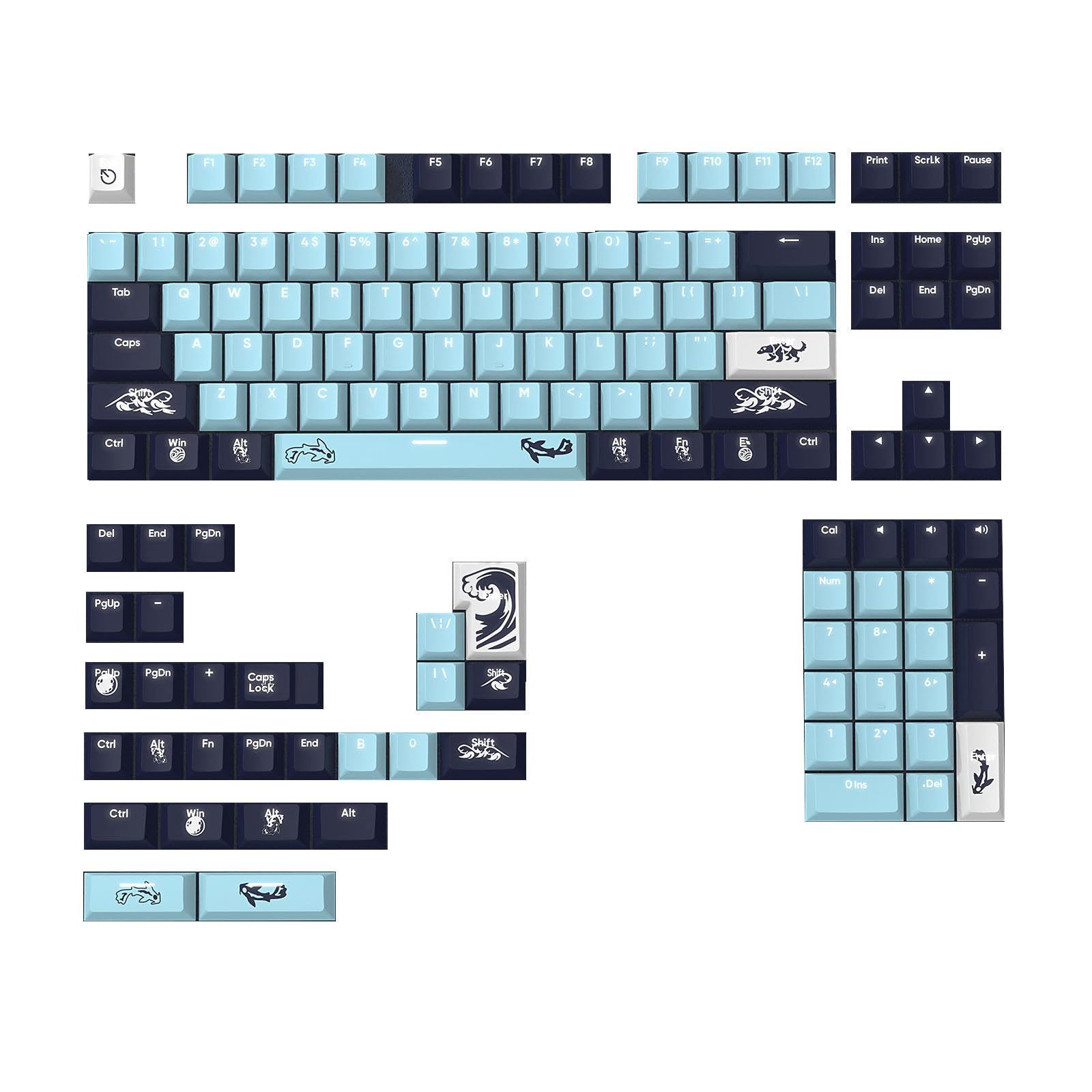 135PCS bicolore retroilluminato Keycaps Spesso PBT Keycap Set Per 61/68/84/87/980/104/108 Tastiera Meccanica Keycap Tastiera Gaming Keycaps 61/68/84/75/87/96/980/104/108 Keycaps tastiera 135PCS PBT