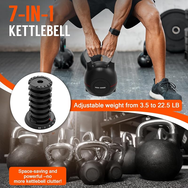 HXD-ERGO Állítható Kettlebell Súlyzó Szett - Ergonomikus Otthoni Edzéshez