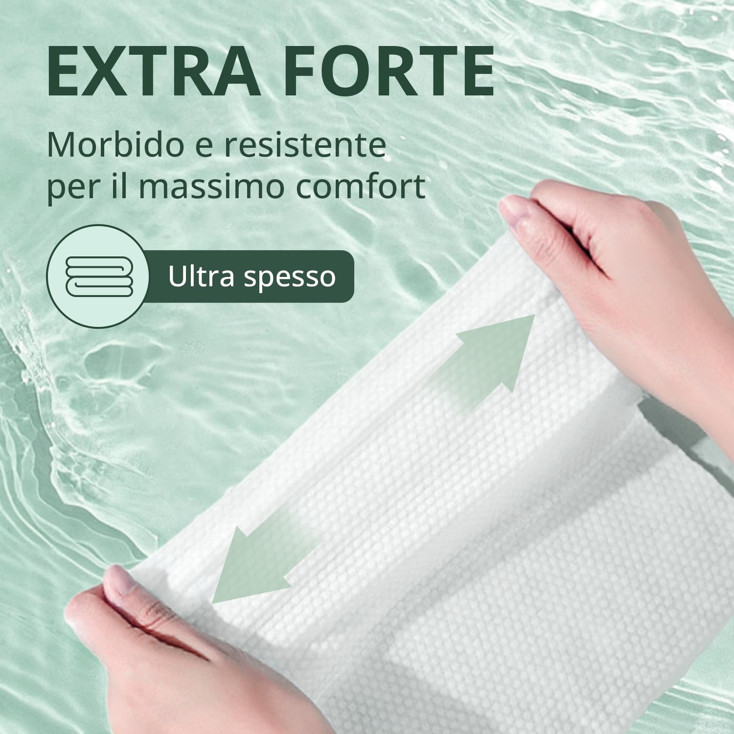 WhyWorry XL Salviette Umidificate per Adulti, 20 x 30 cm Extra Grandi Salviettine per la Pulizia del Corpo per Incontinenza e Anziani, con Aloe e Vitamina E, Extra Spesse, Senza Profumo, 220 Unità