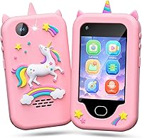 Vista 13 de Lapare Juguete de teléfono inteligente para niños, pantalla táctil de 2.8 pulgadas con doble cámara, juego, reproductor de música y más aplicación