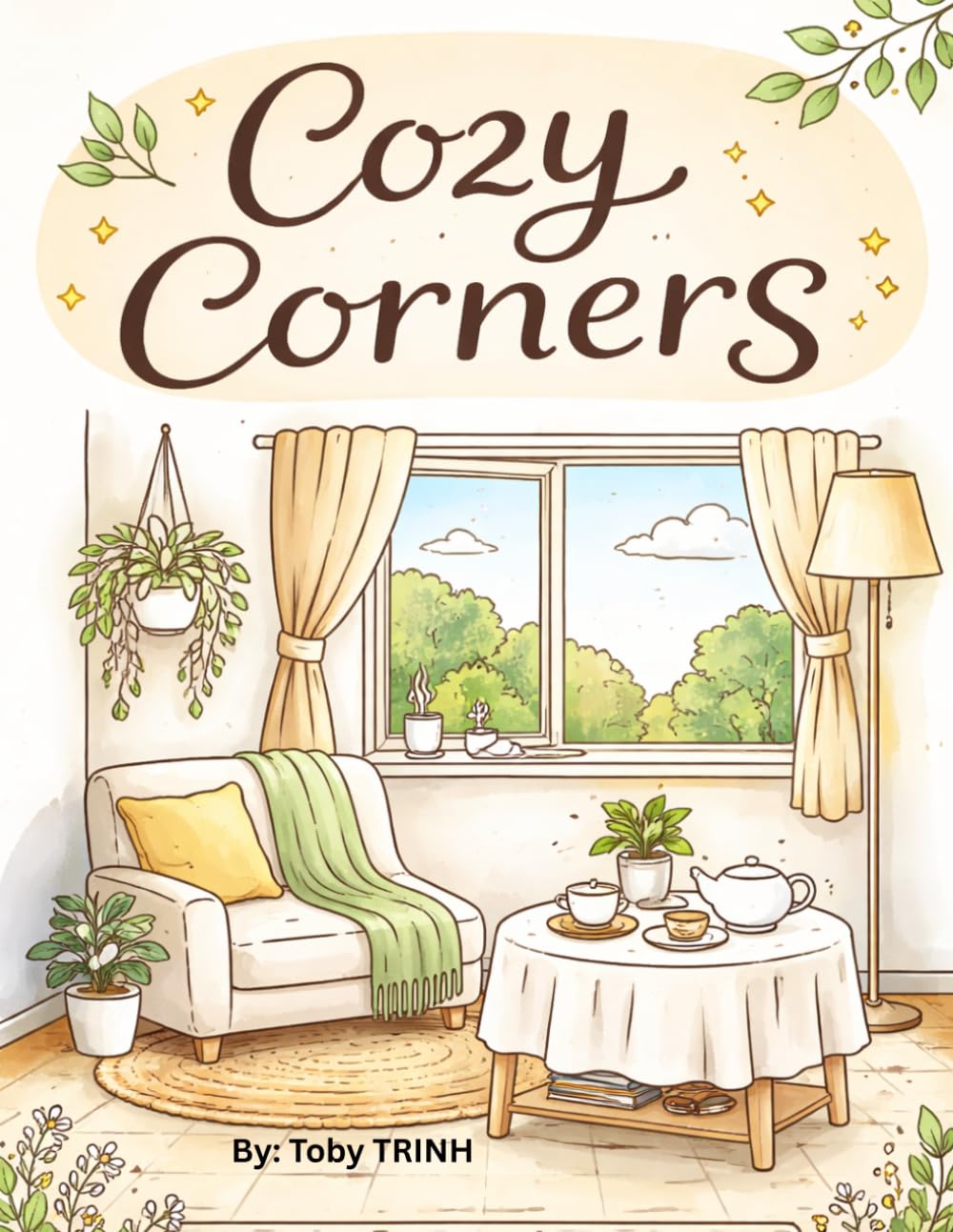 Cozy Corners – Volume 2: Minimalist Coloring Book for Relaxation, Stress Relief & Mindful Calm