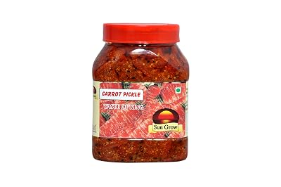 Sun Grow Homemade Organic Carrot Pickle Achaar 850g