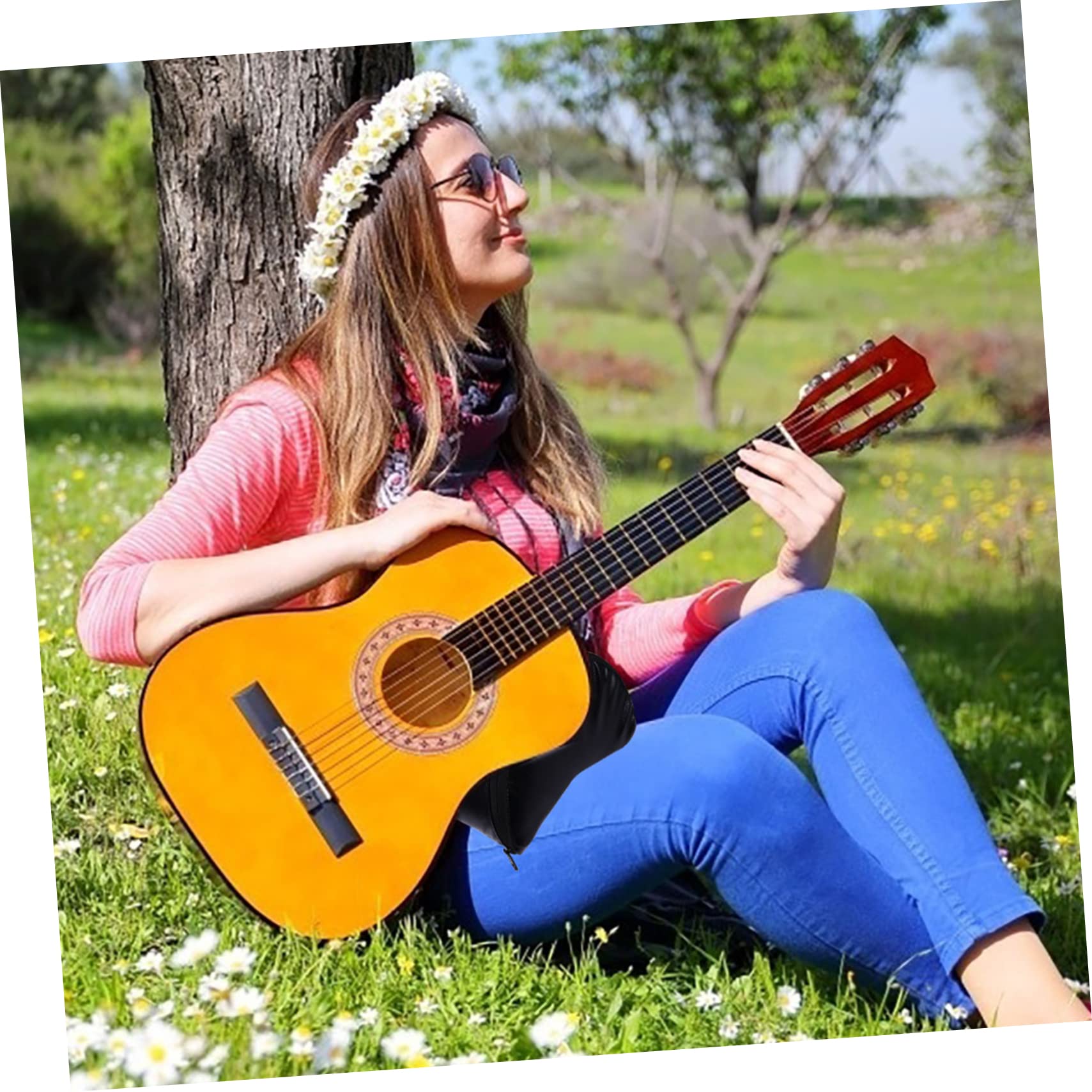 Abaodam Poggiapiedi Per Chitarra Sintetica Supporto Leggero Per Chitarra e Flamenco Cuscino Antiscivolo Per Musicisti Per Pratiche e Performance