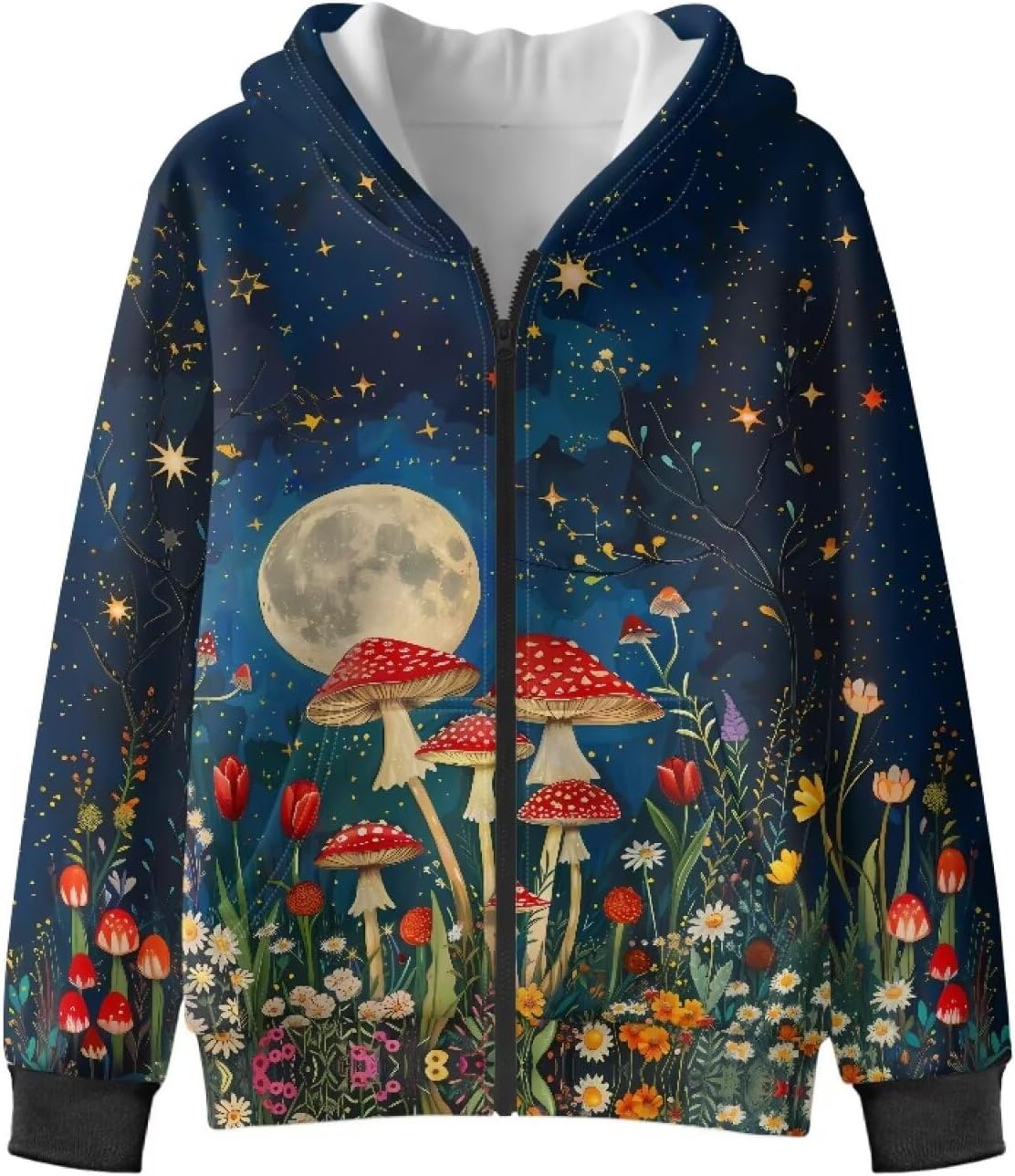 Zip Up Hoodies for Girls Fleece Hooded Sweatshirts Sports Wear with Pockets for School