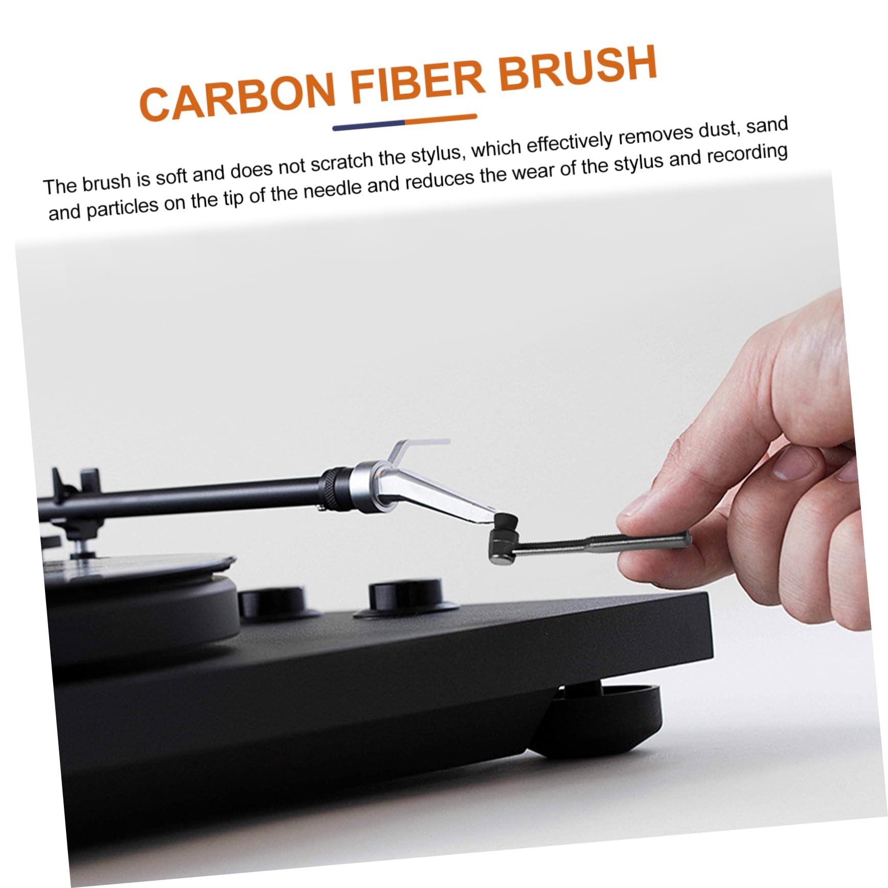 Brosse de Nettoyage pour Disques Vinyles et CD Protège Les Disques et Ensemble 1 Set Liquide et Éponge Prolonge la Durée de Vie du Stylet