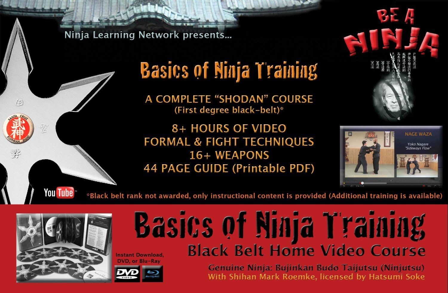 Ninjutsu Black Belt Course: Basics of Ninja Training - Bujinkan Budo Taijutsu