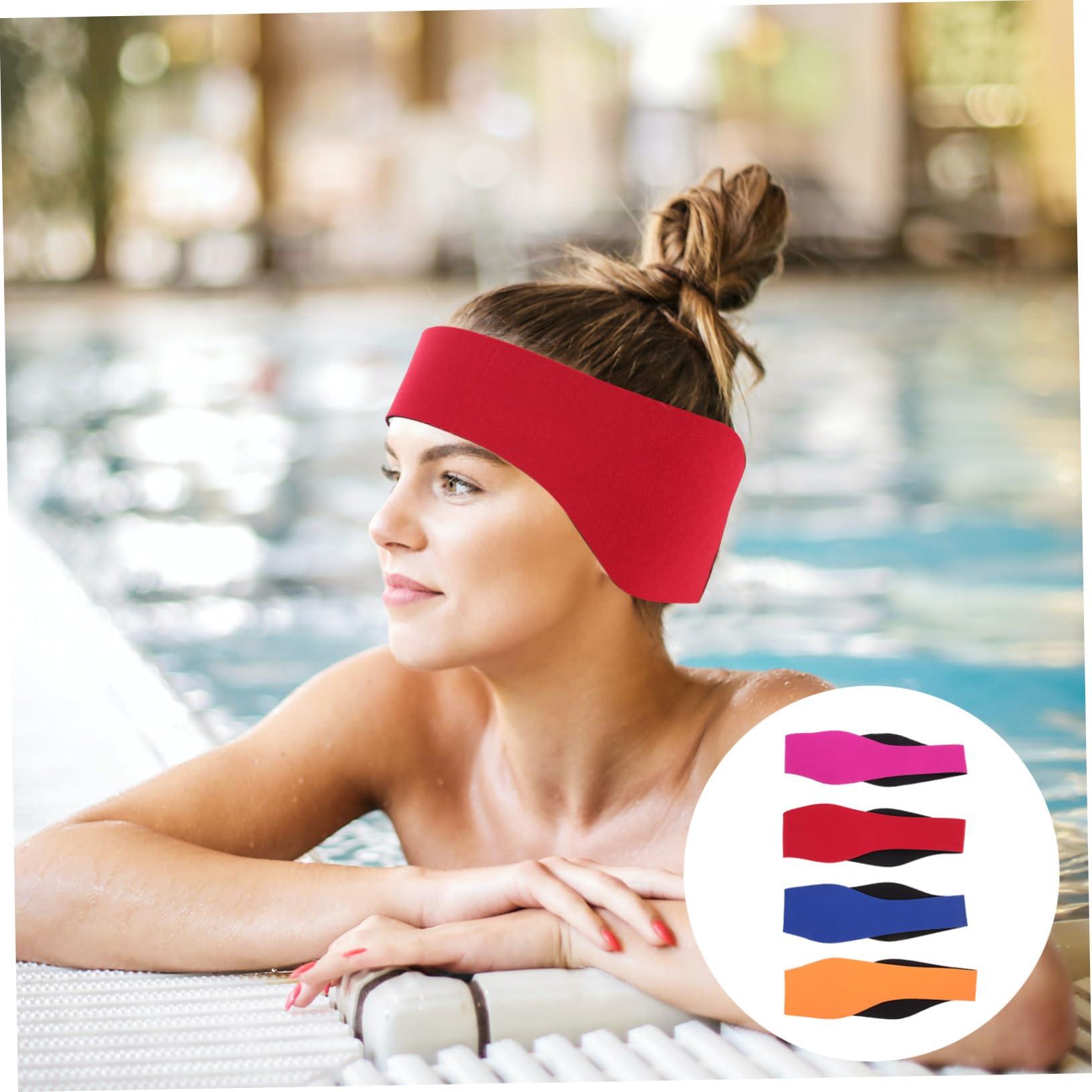 BESPORTBLE 16 Stück Schwimm-Stirnband Kinder-Ohrhörer Silikon-Ohrstöpsel Lauf-Ohrhörer Übungs-Stirnbänder Für Damen Stirnband Schwimm-Stirnbänder Für Damen Ohrabdeckung