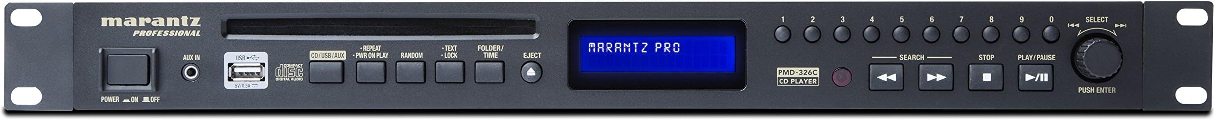 Marantz Professional PMD-326C | Commercial CD Player with Remote Control and USB and 3.5mm Aux Inputs