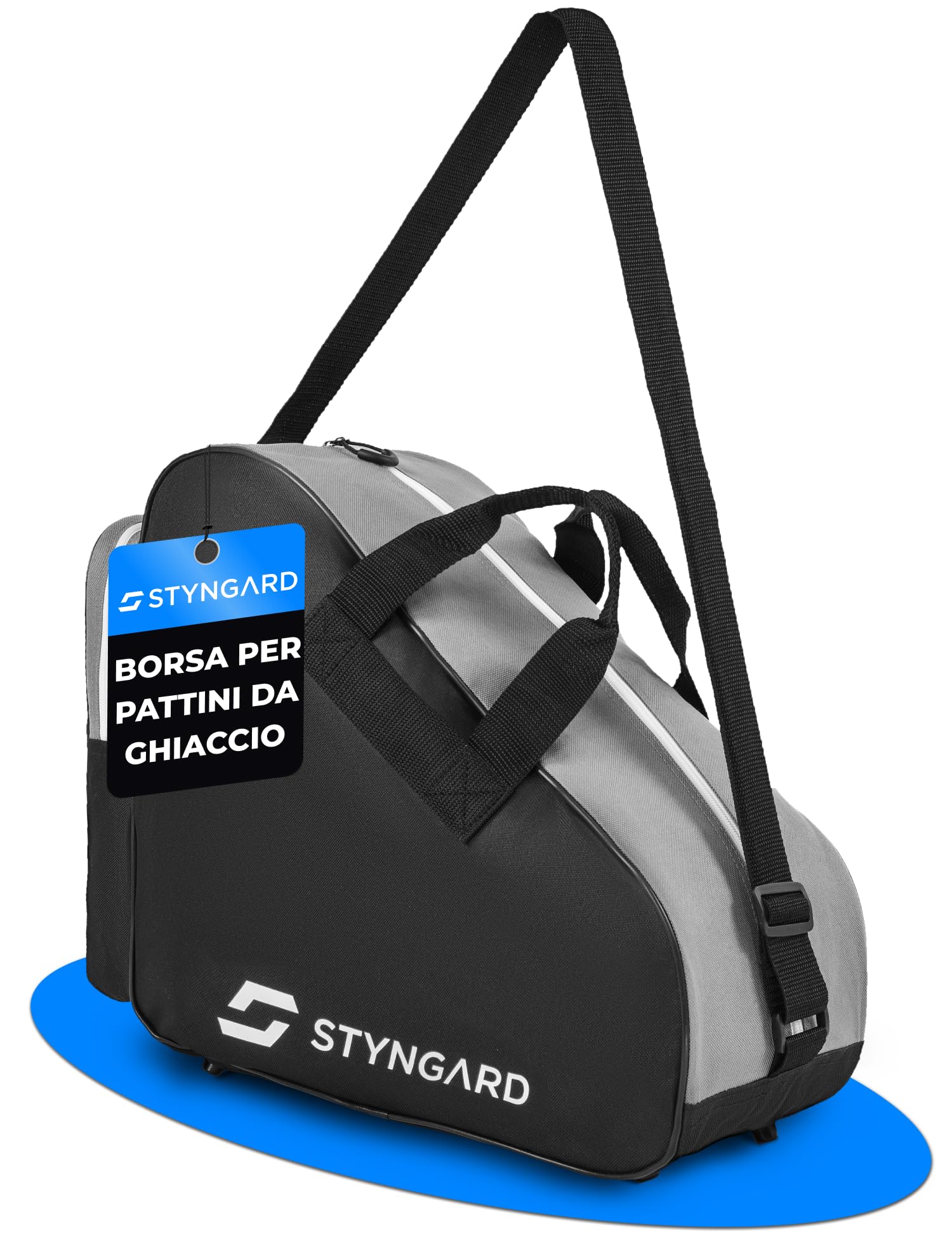 STYNGARD Borsa per pattini da ghiaccio - Borsa pattini ghiaccio e pattini in linea realizzata in materiale resistente - Modello Montreal