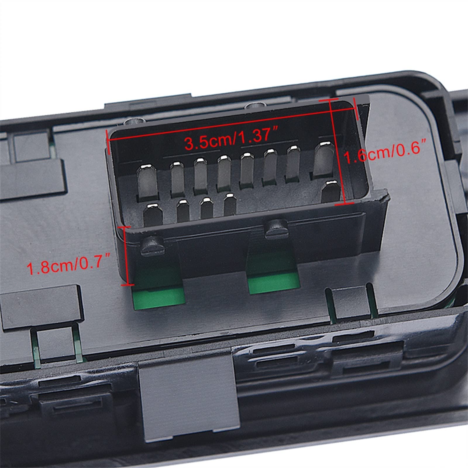 Interruptor Elevalunas para Peugeot 207 para Stufenheck 2007-2014 para Citroen C3 para Picasso 6554QC Consola Interruptor Ventana Principal Delantera Izquierda Elevalunas Switch