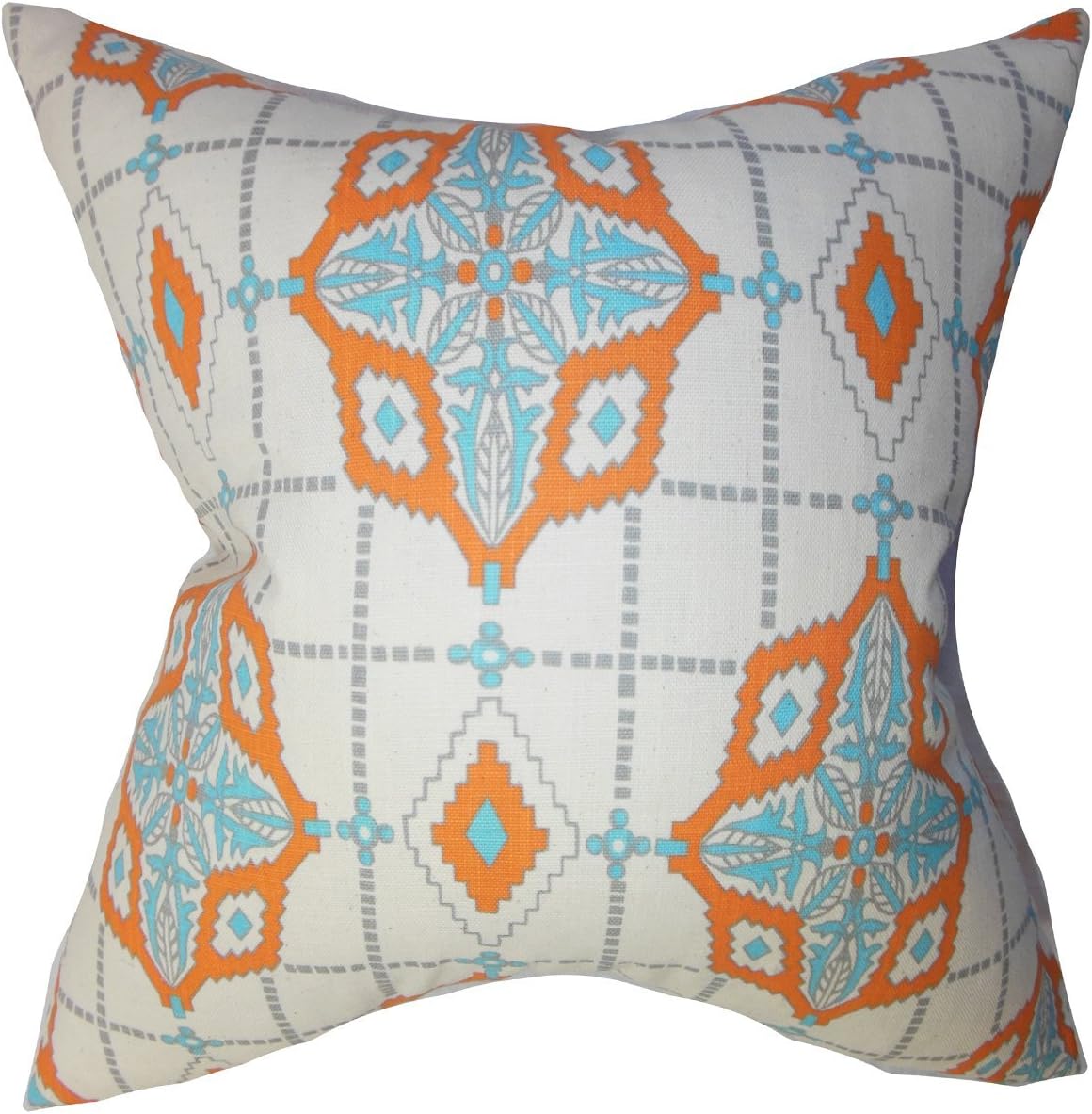 The Pillow Collection Huracan Geometric Throw Pillow Cover