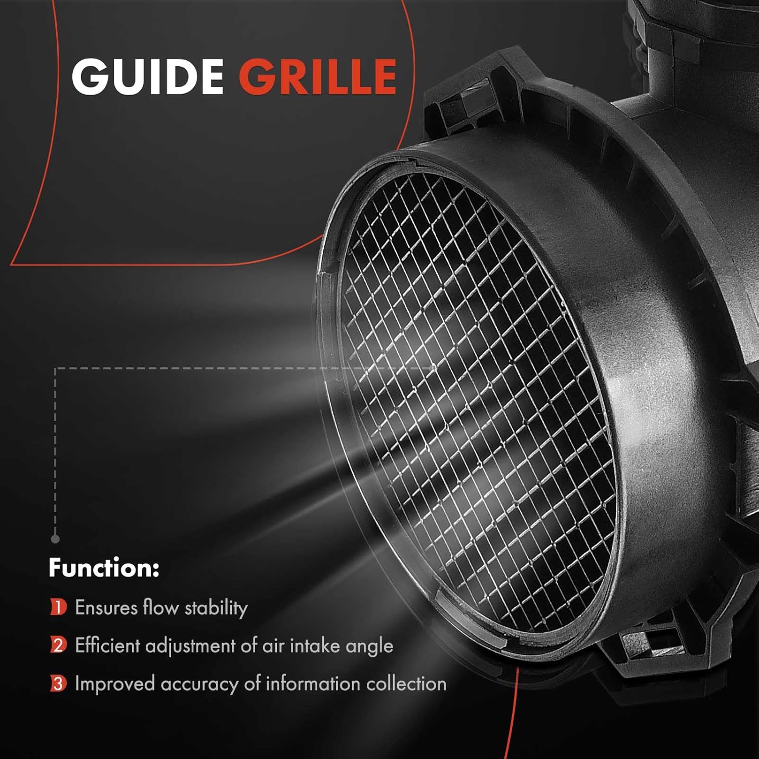 A-Premium Mass Air Flow Sensor Meter Assembly [fits 5 Pins, 8Cyl 4.4 4.6 4.8L] Compatible with BMW 540i 1999-2003, 740i/740iL 1999-2001, X5 2000-2003, Z8 2003 & Land Rover Range Rover 2003-2005