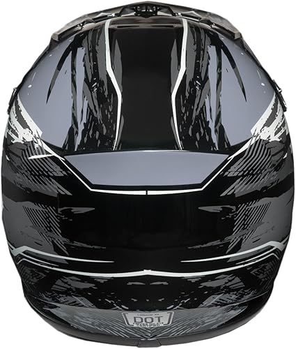 Miniatura 3 de Casco de motocross juvenil para MXATV, aprobado por DOT  niños, niñas, junior, todoterreno