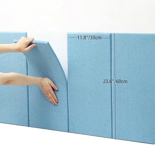 Miniatura 3 de 12 calcomanías de felpa para pared, cabecero tapizado para despegar y pegar, 23.6 x 11.8 pulgadas, acolchado de pared anticolisión, panel de pared