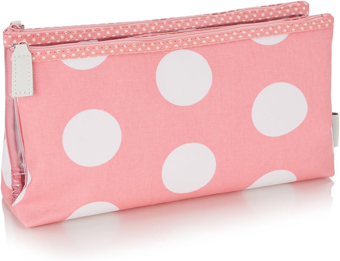 Victoria Green Lola Folding Make-Up Bag, Large, Pink