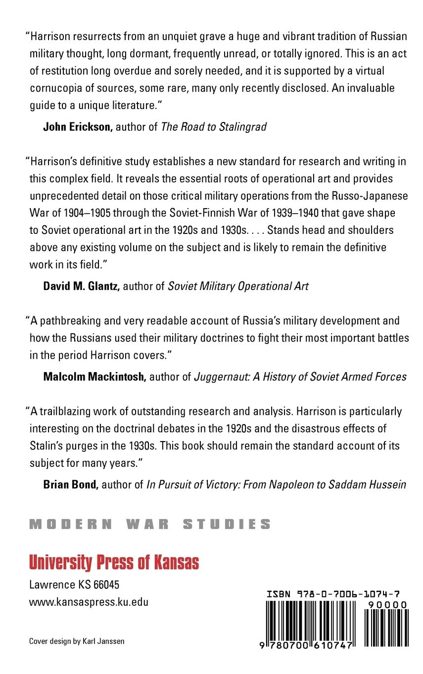 Russian Way of War: Operational Art, 1904-1940