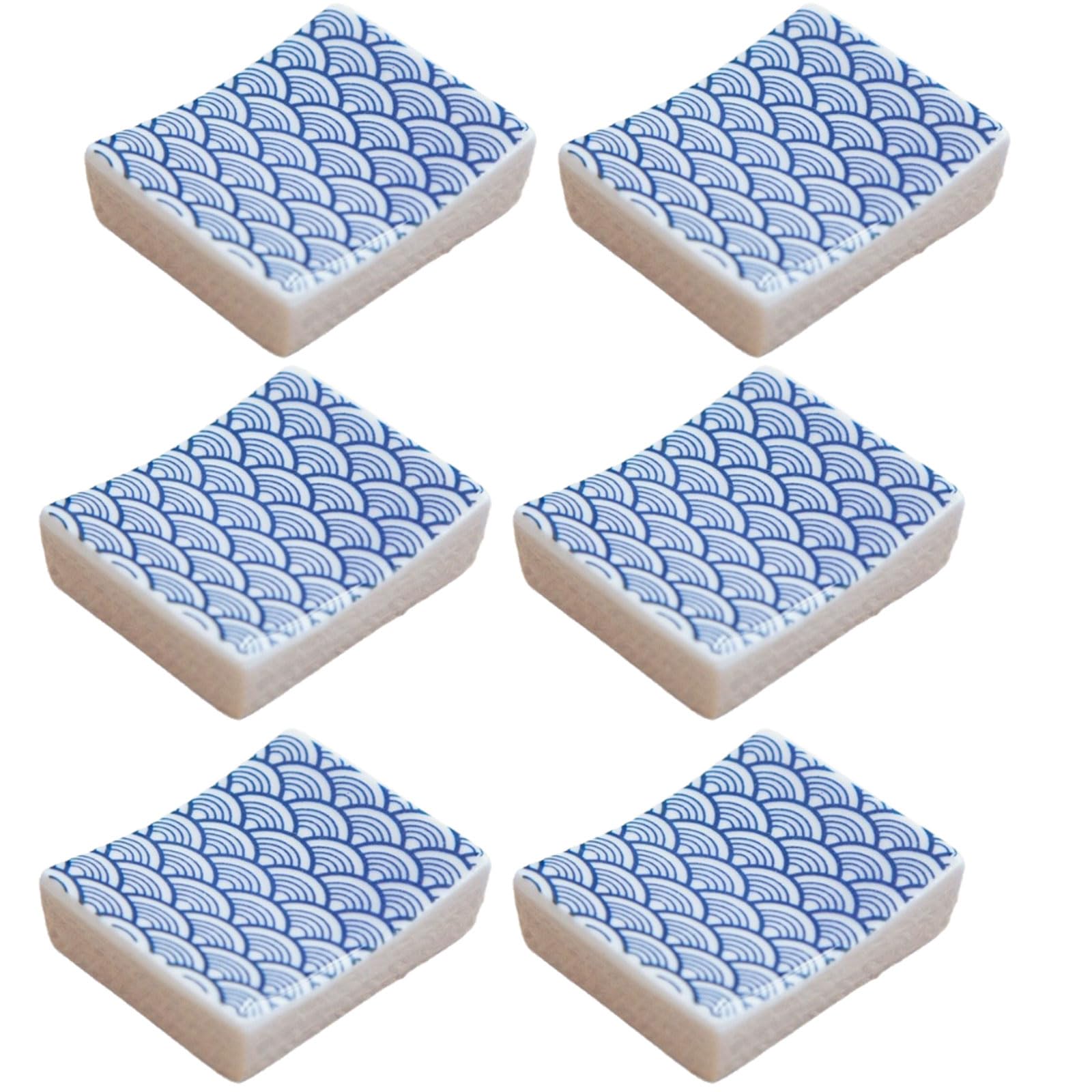 MRKU Chopstick Rest Chopsticks Holders Restaurant Square Ceramic,Japanese,Chinese Decorations,Decoration For Home Tableware,for Countertop Tableware