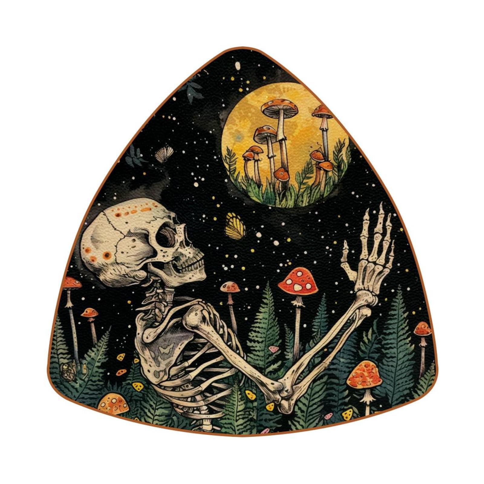 Dessous de verre en cuir pour restaurant et bar tapis triangulaire champignon