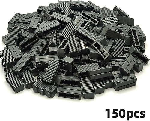 Vista 8 de ZHX Ladrillos de perfil de mampostería a granel de color gris claro DIY bloque de construcción de juguete para piezas de pared y piezas compatibles