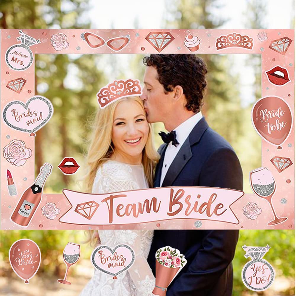ZOOMPIL Hen Party Photo Booth Props, 25pcs Team Bride Photo Booth Props Kit - Image 4