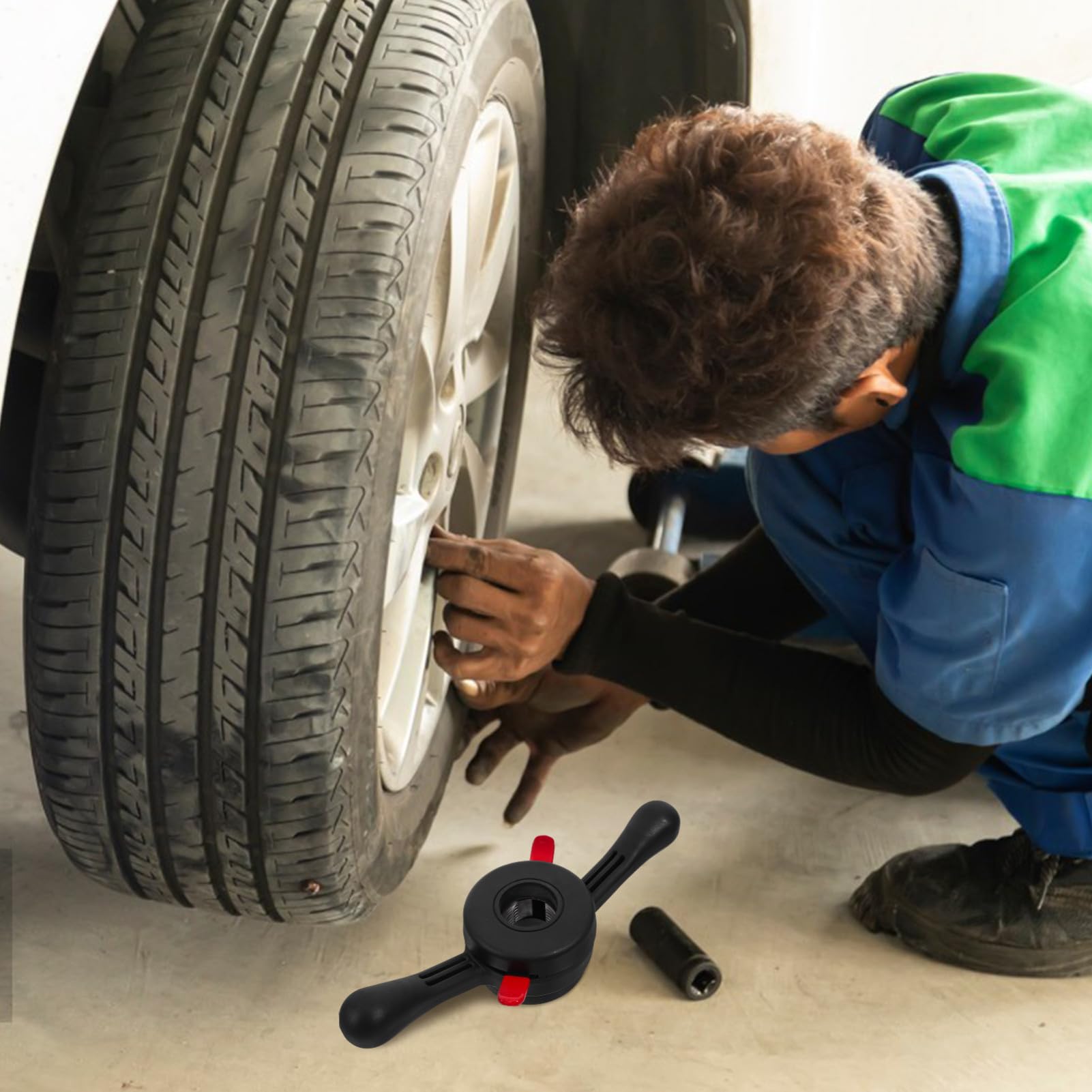 Schnellspanner Reifenwuchtwerkzeug Flügelmutter für Präzise Auswuchtung Leicht und Tragbar Kompatibel für Auto Motorrad Reifenwechsel und Reparatur