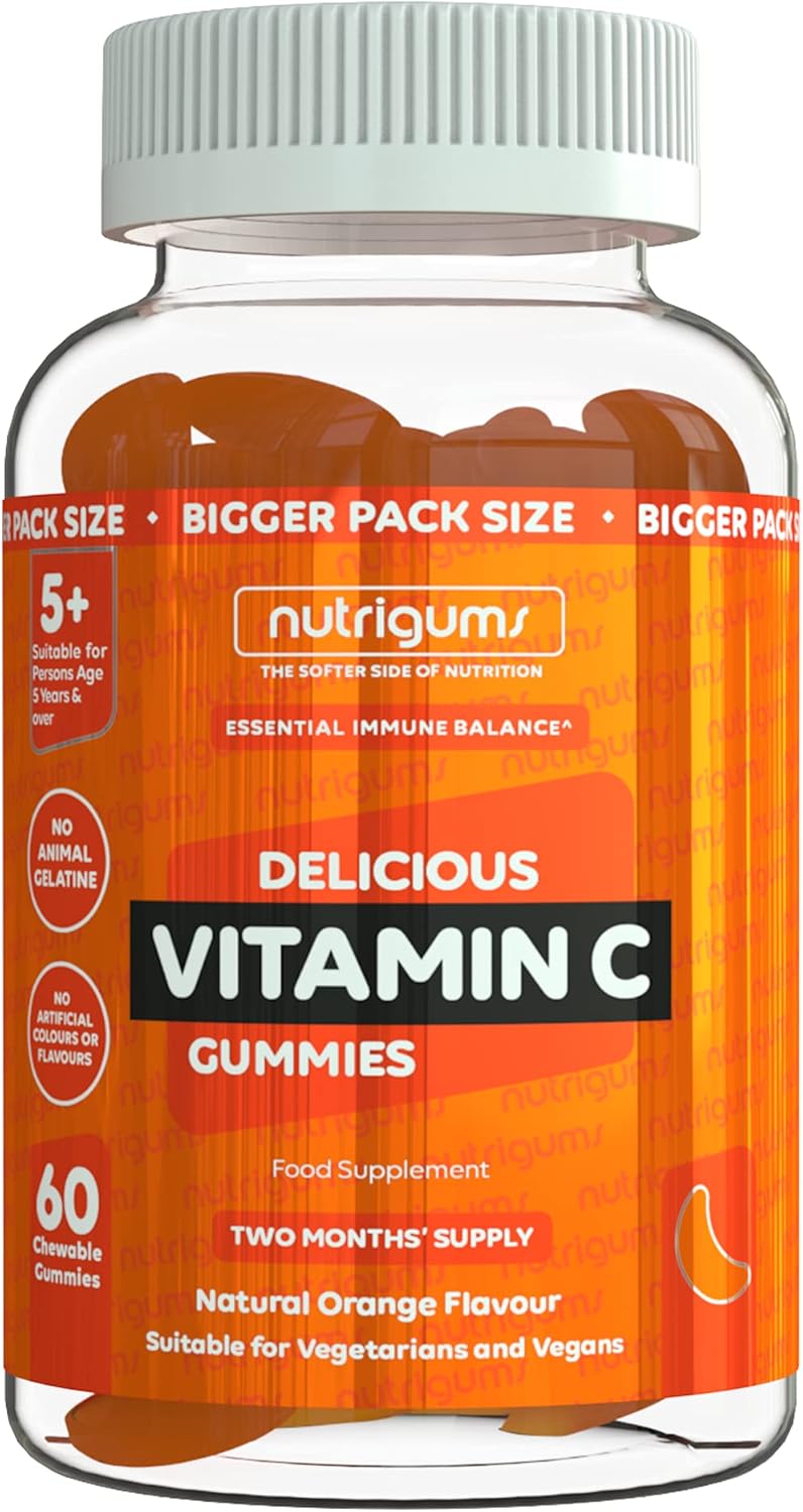 NUTRIGUMS® Vitamin C 60 Orange Flavour Gummies Two Month Supply