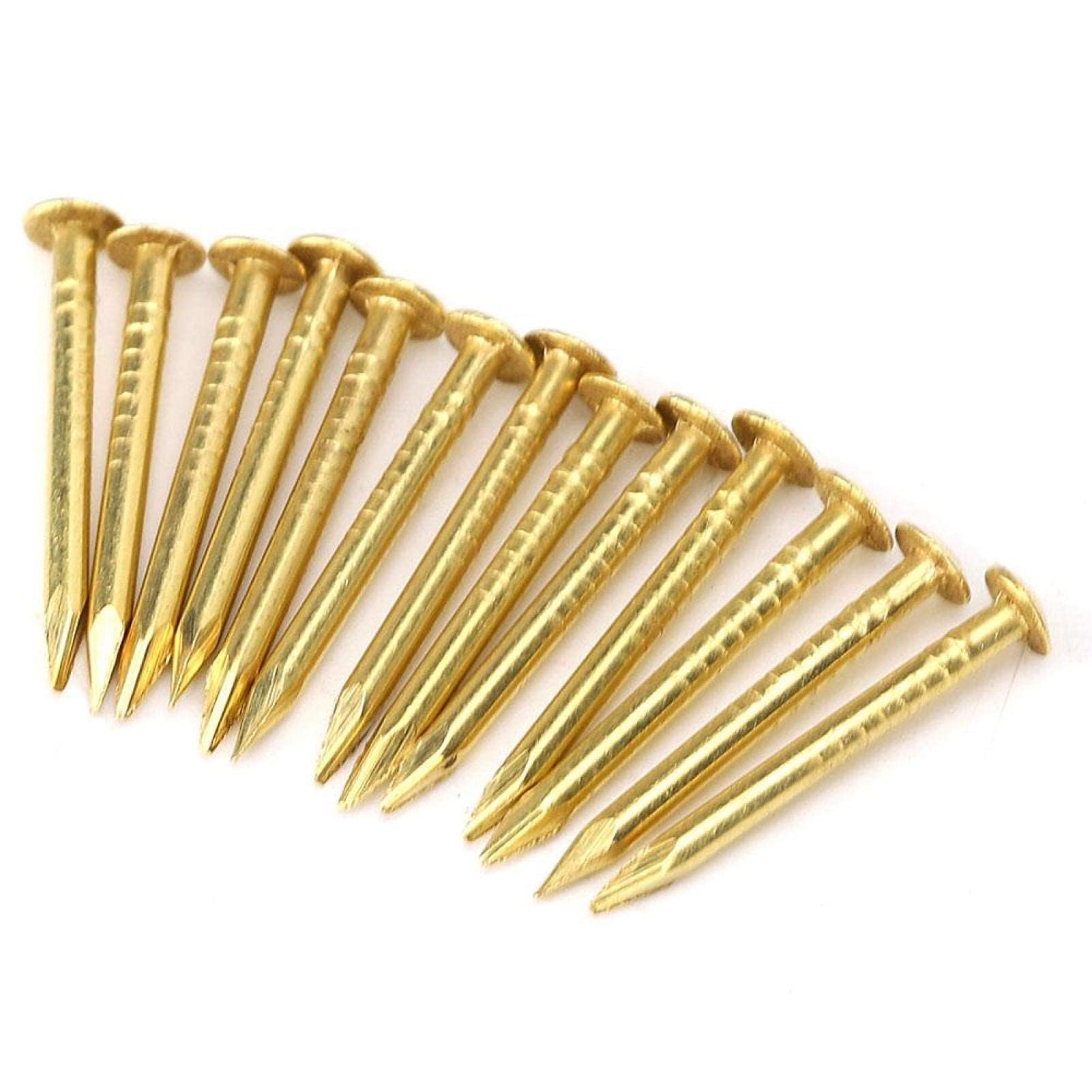 Set di 100 Chiodi Decorativi in Ottone, 18mm, per Legno, Scatole, Foto, Accessori Domestici e Progetti Fai da Te